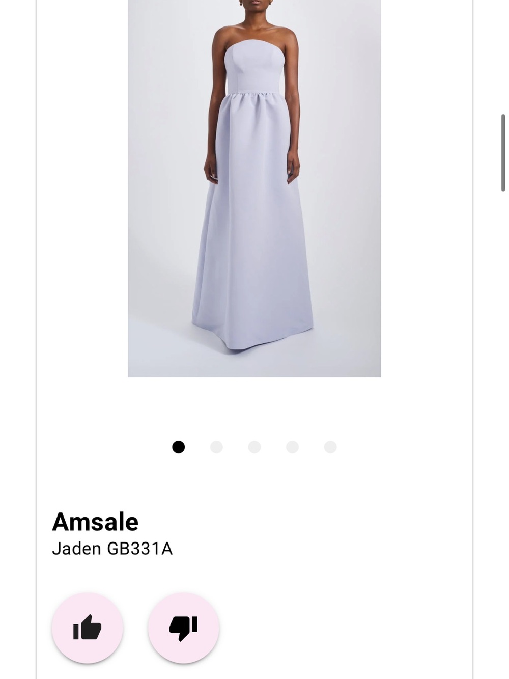 Amsale Jaden in Lilac
